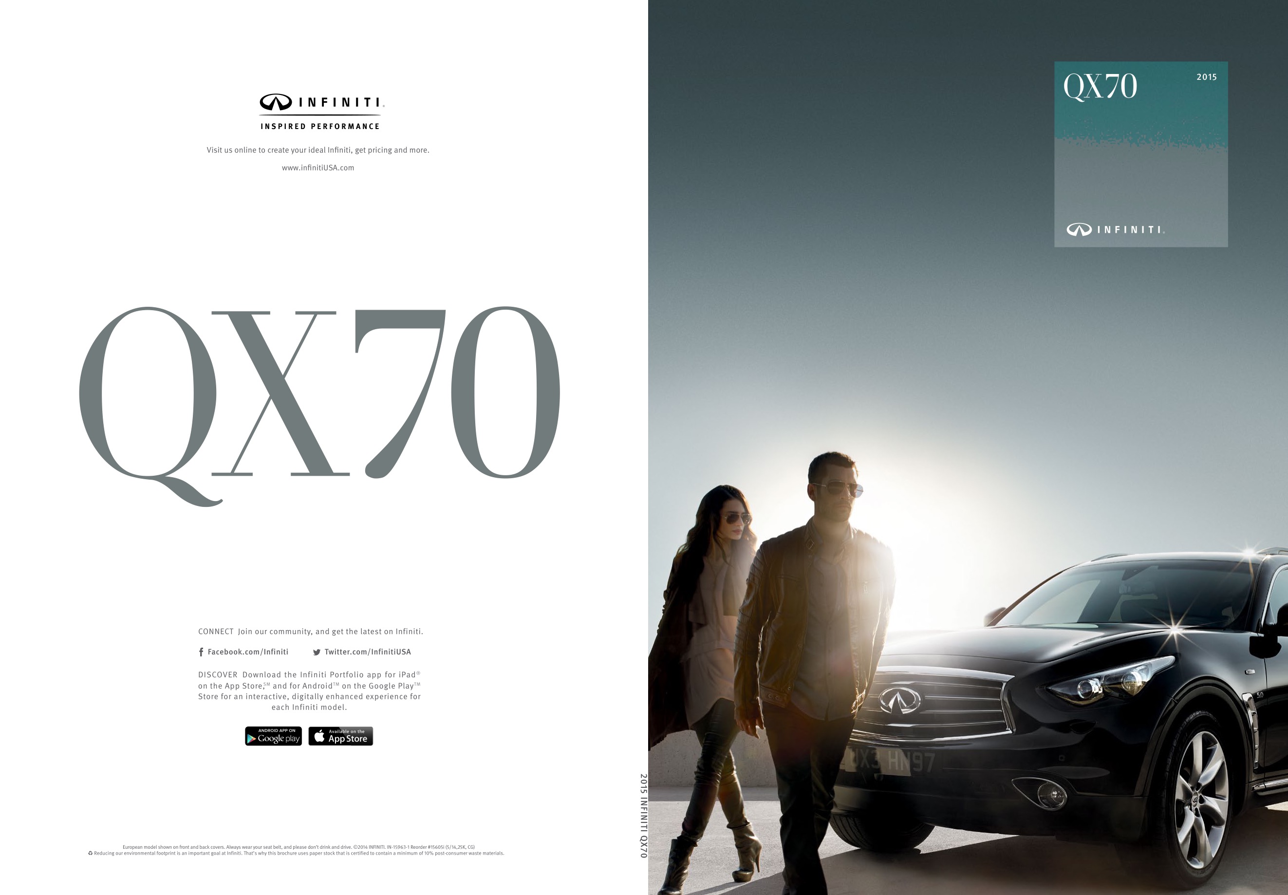 2015 Infiniti QX70 Brochure Page 14